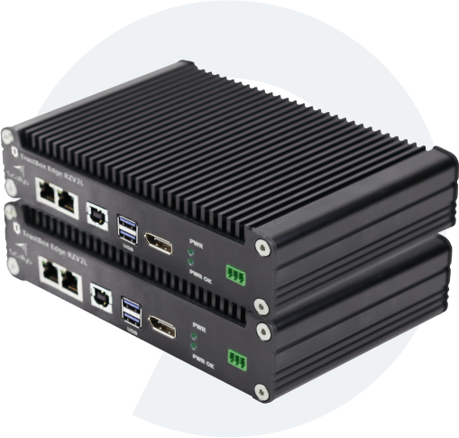 Cyber secure TrustSys and TrustBox Edge RZ/V2L  with Renesas RZ chipset for next level AI.